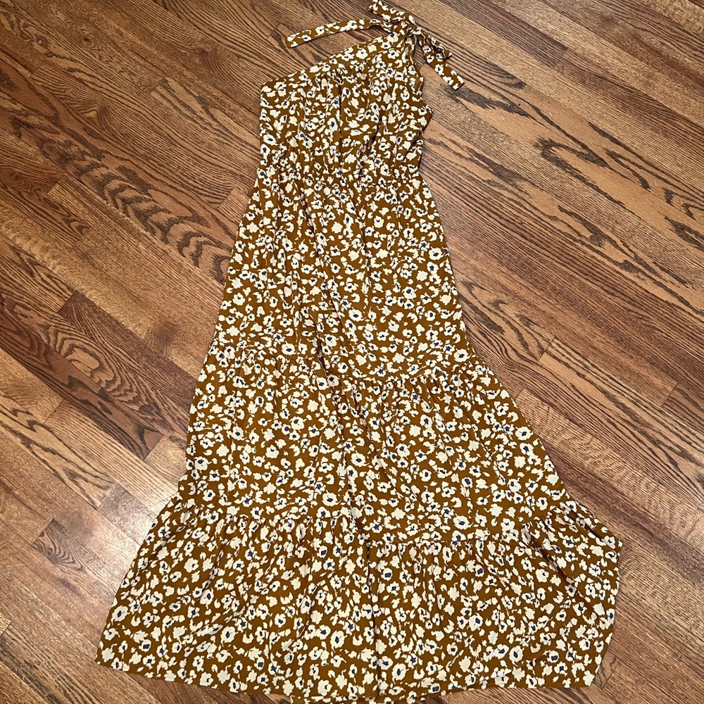 Floral Brown Maxi Dress